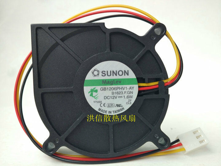 For SUNON GB1206PHV1-AY Fan 12V 1.6W 3pin