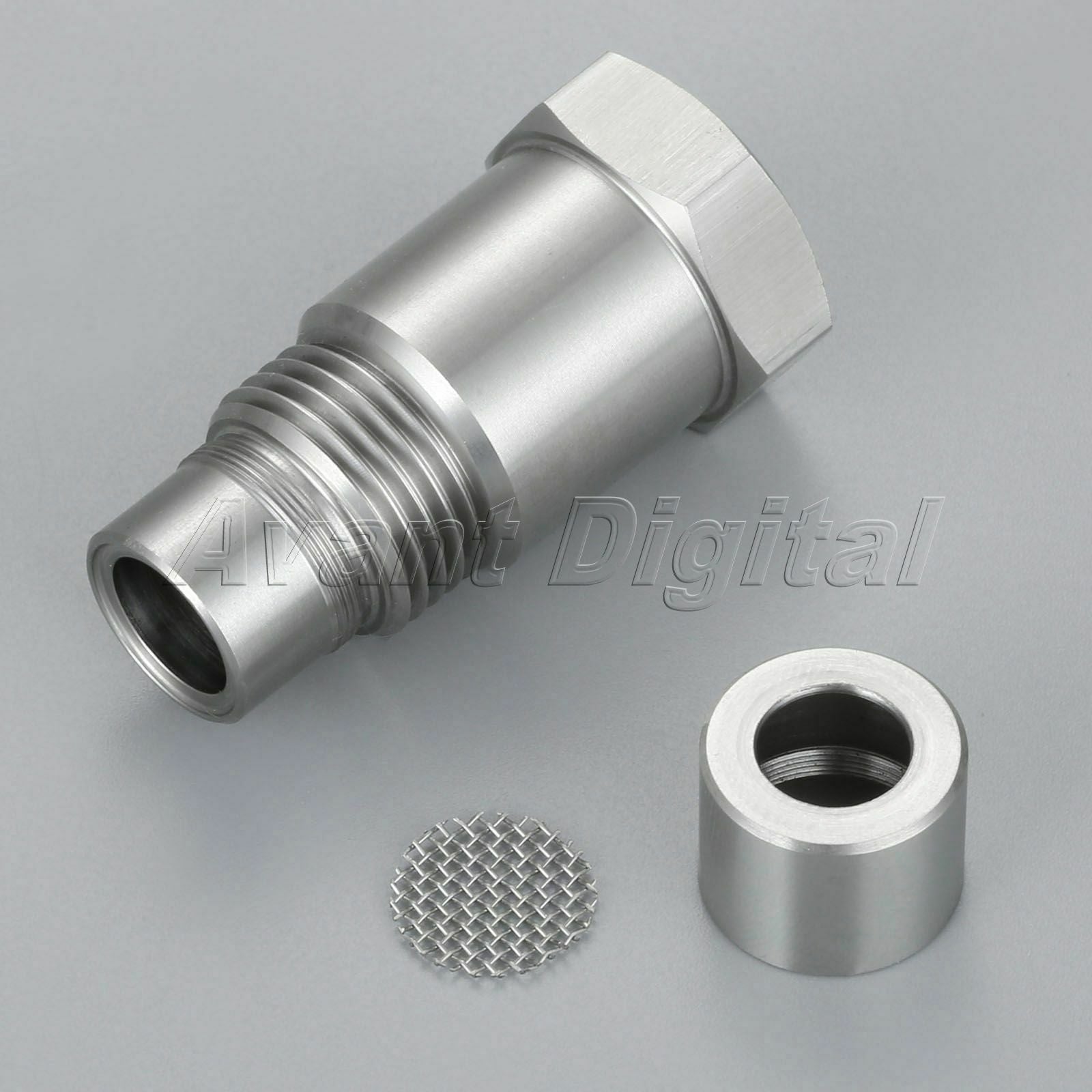 1x Auto O2 Sensors CEL Eliminator Mini Catalytic Converter 304 Stainless Steel