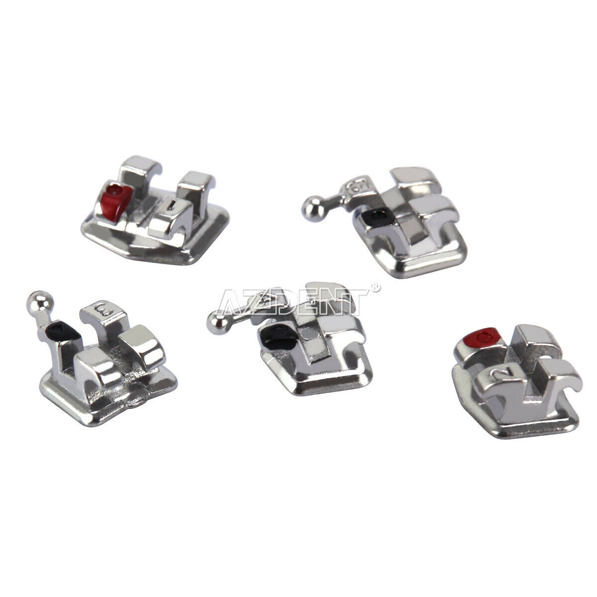 10 Kits Dental Orthodontic MIM Monoblock Bracket Brace Mini Roth.022 3-4-5 Hooks
