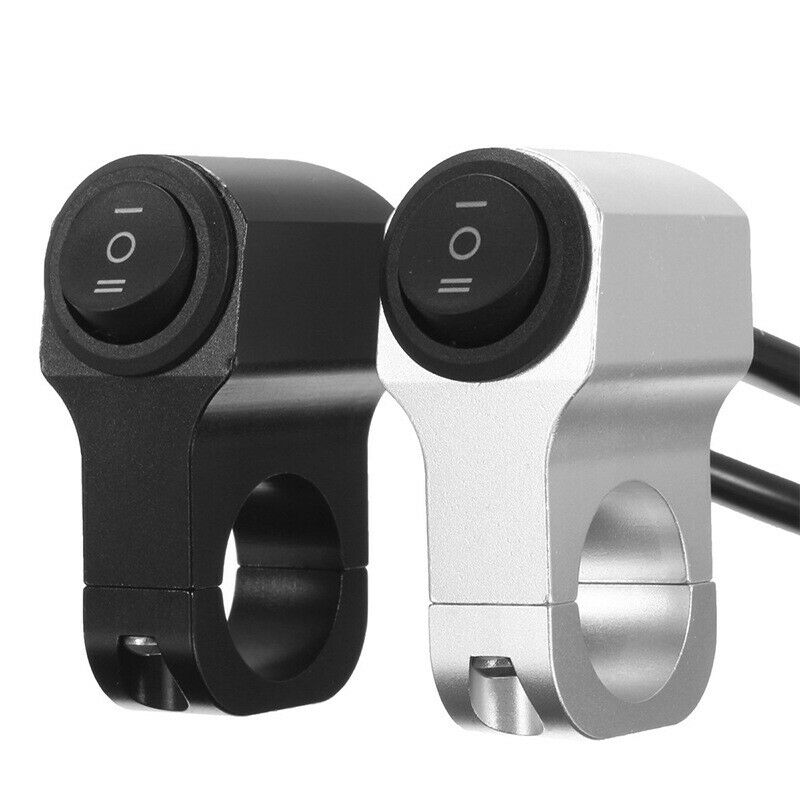 Aluminum Motorcycle Handlebar Headlight Switch Three-position Switch 22mm 7/8"