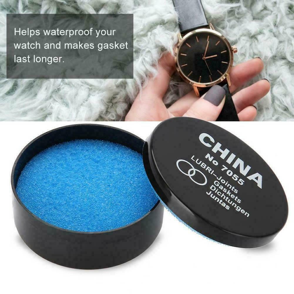 No.7055 Watch O-Ring Gasket Sealer With Silicone Greasing Oil Box Kit Waterproof