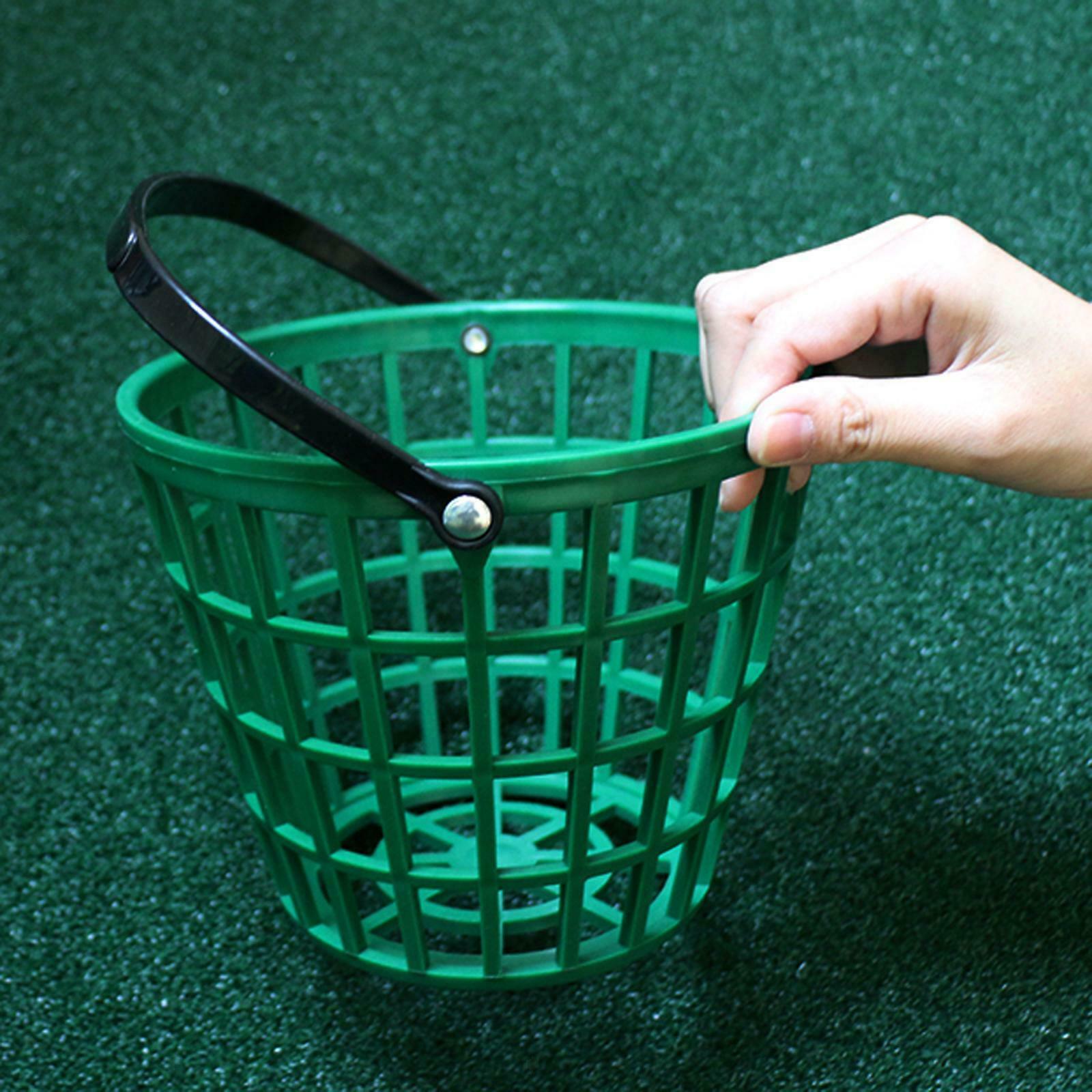 2X Solid Golf Ball Basket Golf Range Bucket Storage Organizer Holds 50 Balls