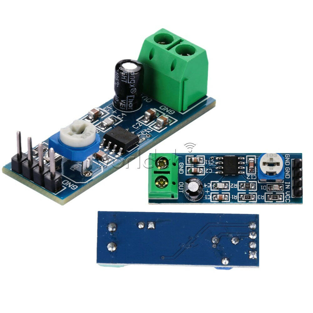 10pcs LM386 Audio Amplifier Module 200Times Input  Adjustable Resistance 5-12V