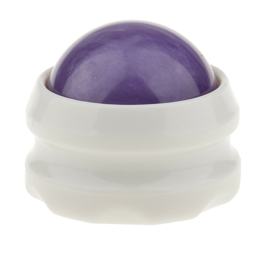 Massage Roller Ball Massager Body Foot Neck Stress Release Purple White