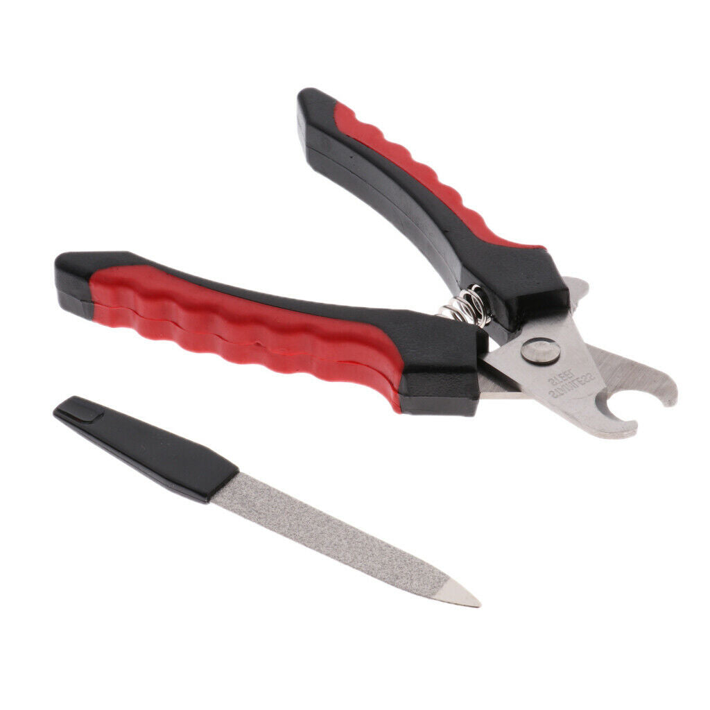 Stainless Steel Pet Dog Cat Nail Clippers and Trimmer Nail File Professional