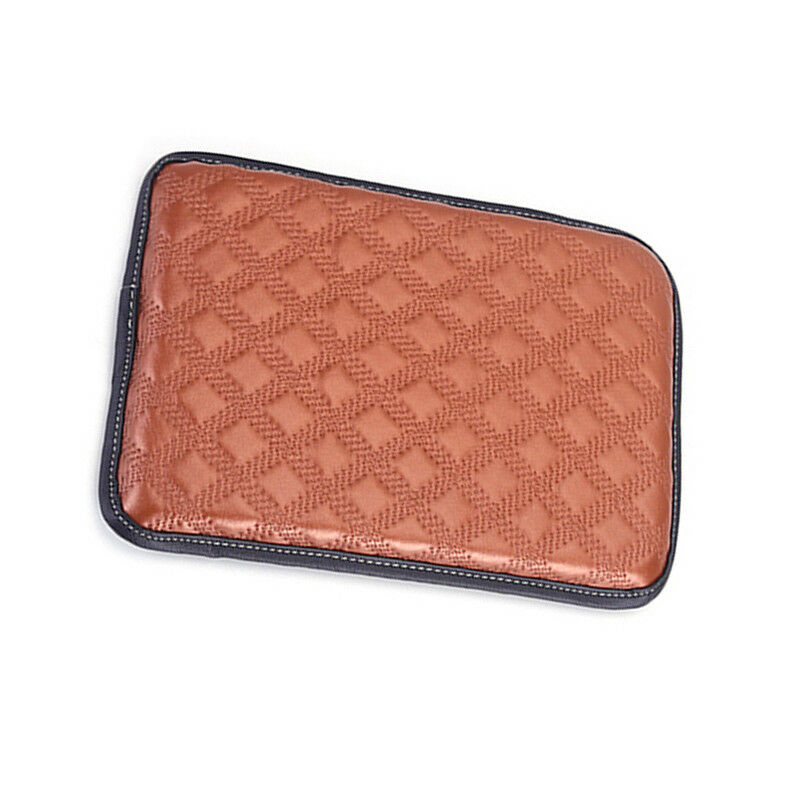 Universal Car SUV Armrest Pad Cover Auto Center Console PU Leather Cushion Handy