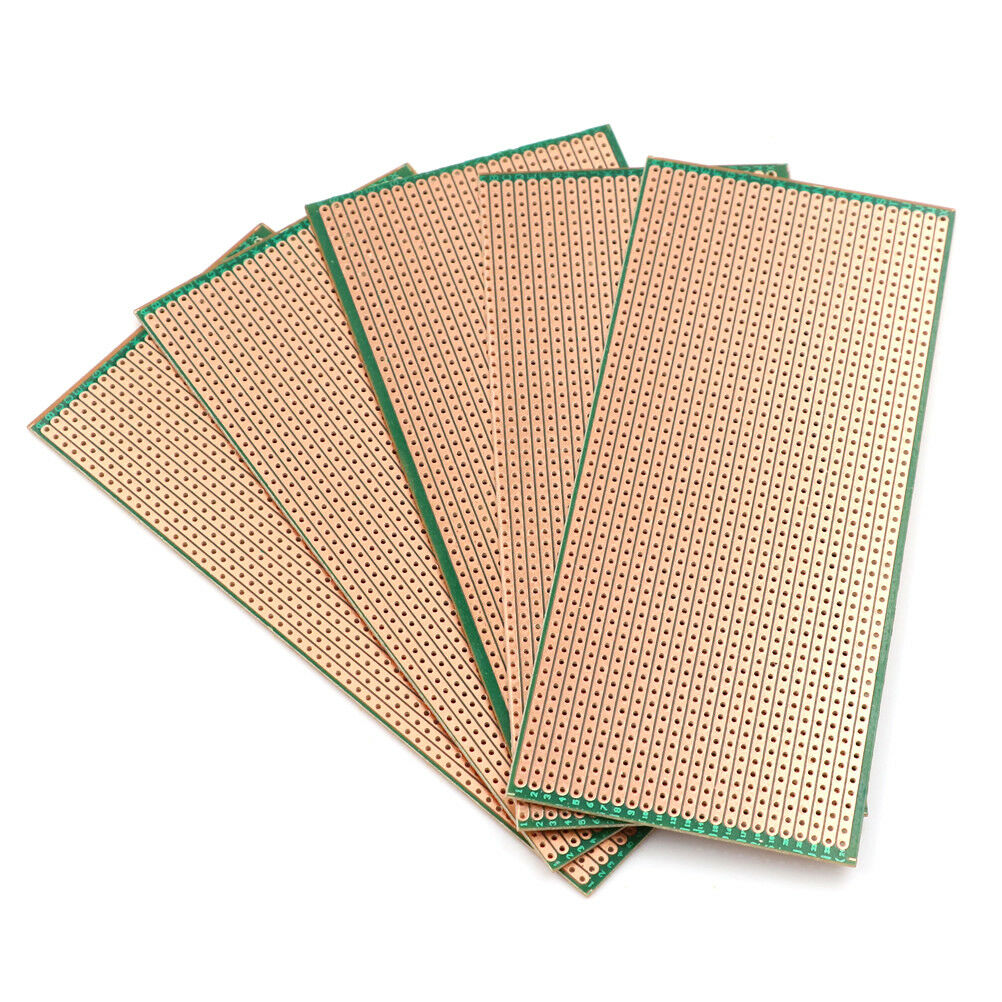 5Pcs 6.5x14.5cm Stripboard Veroboard Uncut PCB Platine Single SideCircuitBoardBD