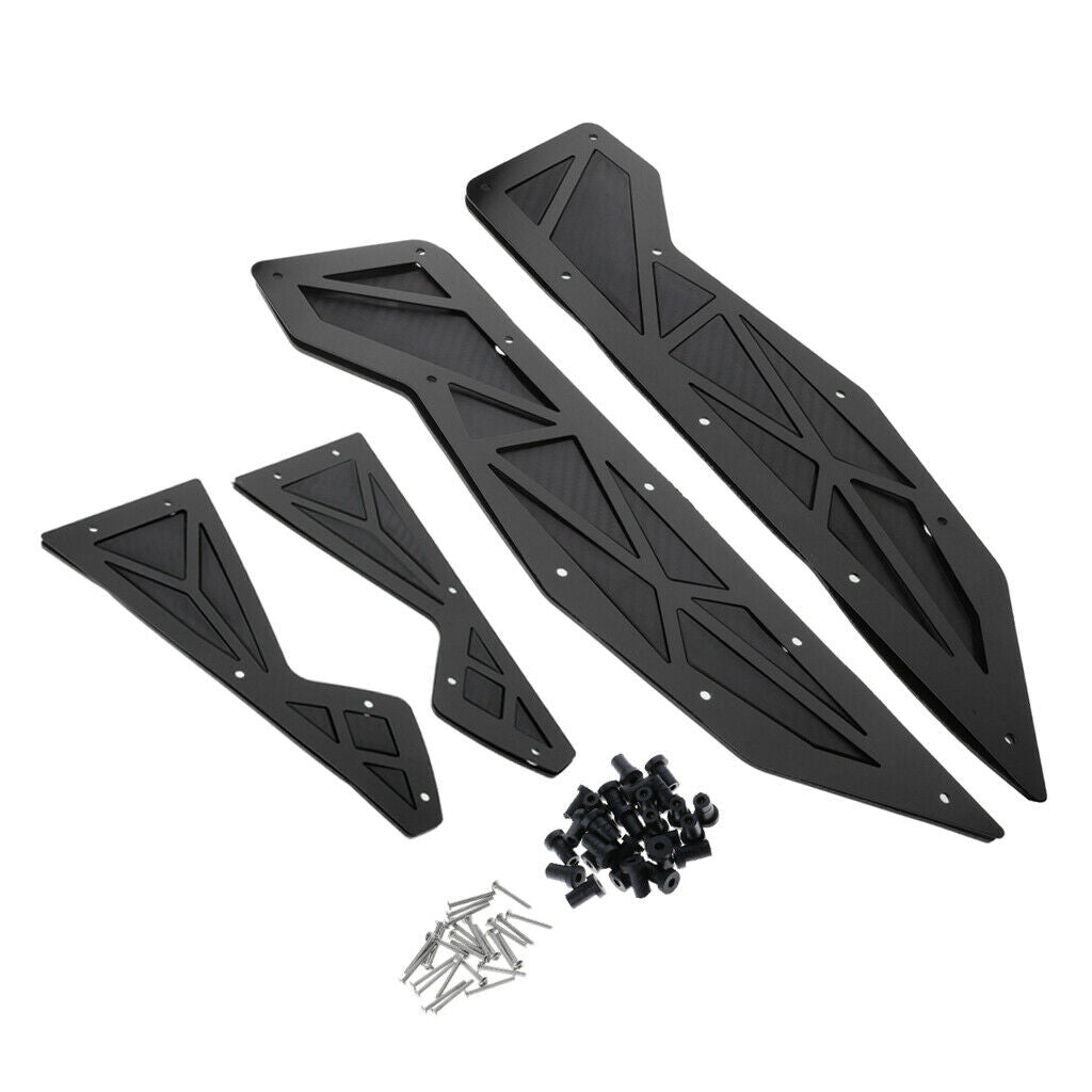 1 Pack Black Motorcycle Mats Footrest Pedal For YAMAHA NMAX155 125 155 15-19