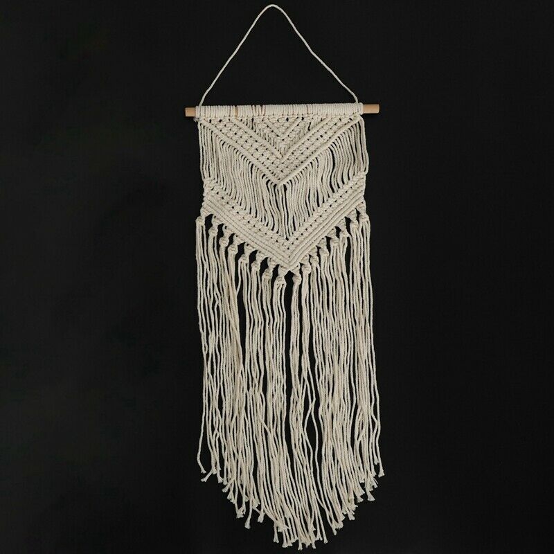 2 Pcs Macrame Wall Hanging Decor Woven Wall Art Macrame Tapestry Boho Style HoH8