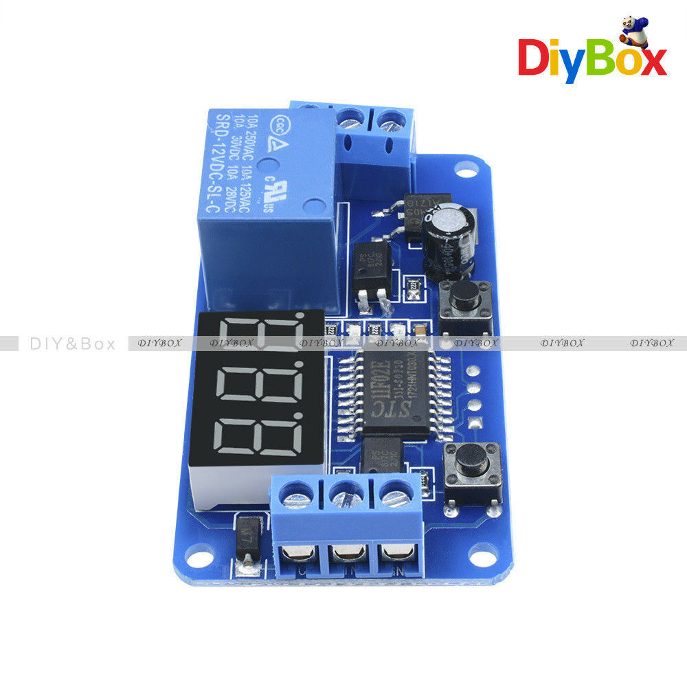 5X DC 12V LED Display Digital Delay Timer Control Switch Relay module