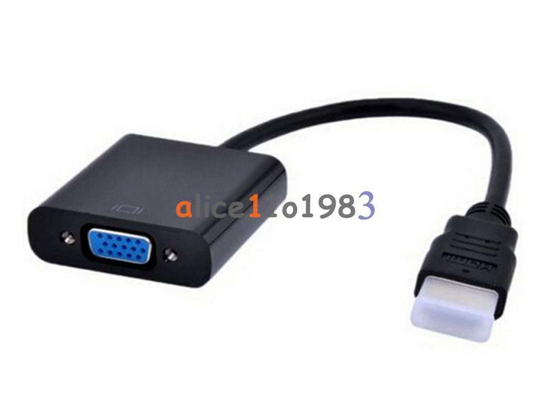 New 1080P HDMI Male to VGA Female Video Converter Adapter Cable for PC DVD HDTV