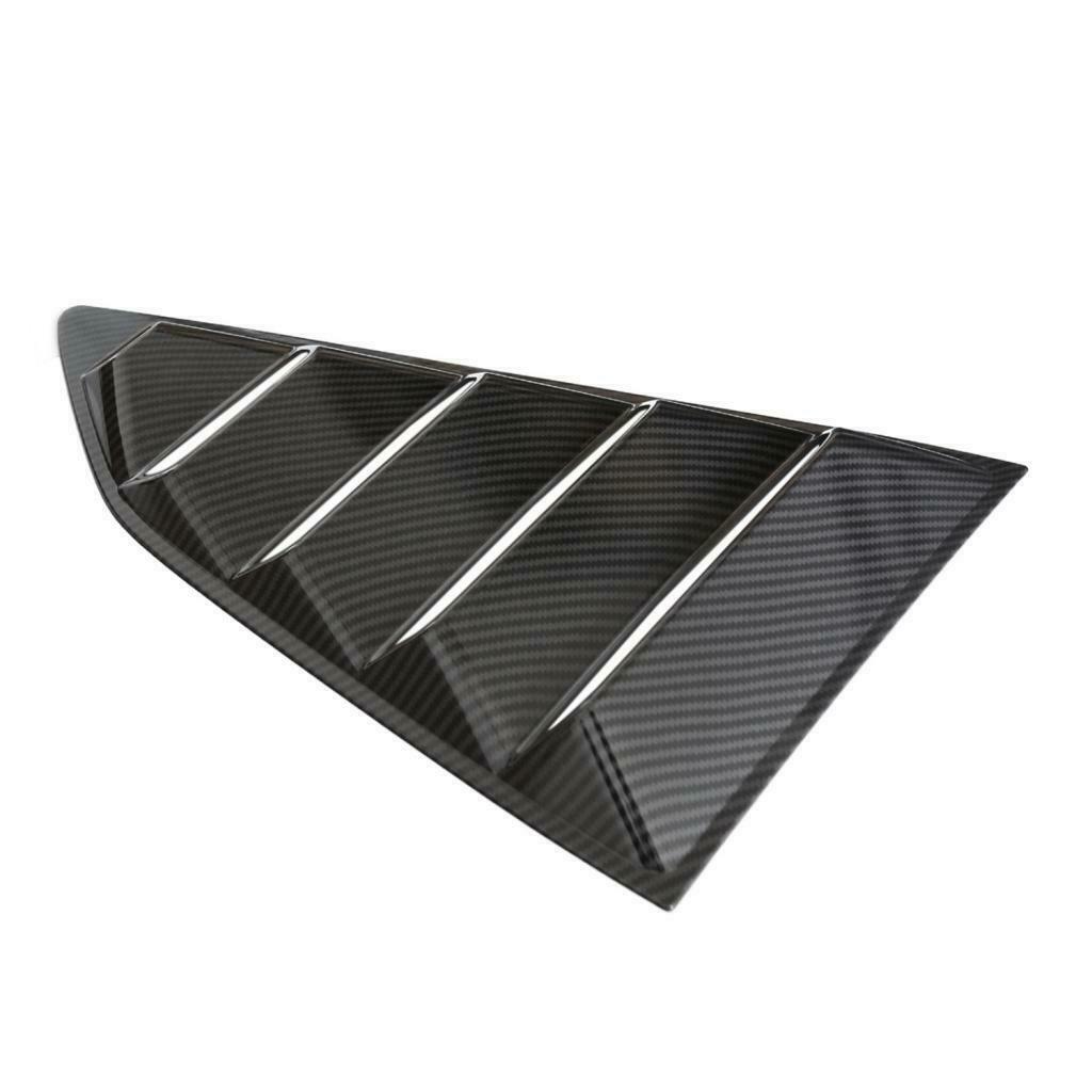 2Pcs Black Rear Windows Louvers Sun Shade Cover Vent For Chevrolet Camaro