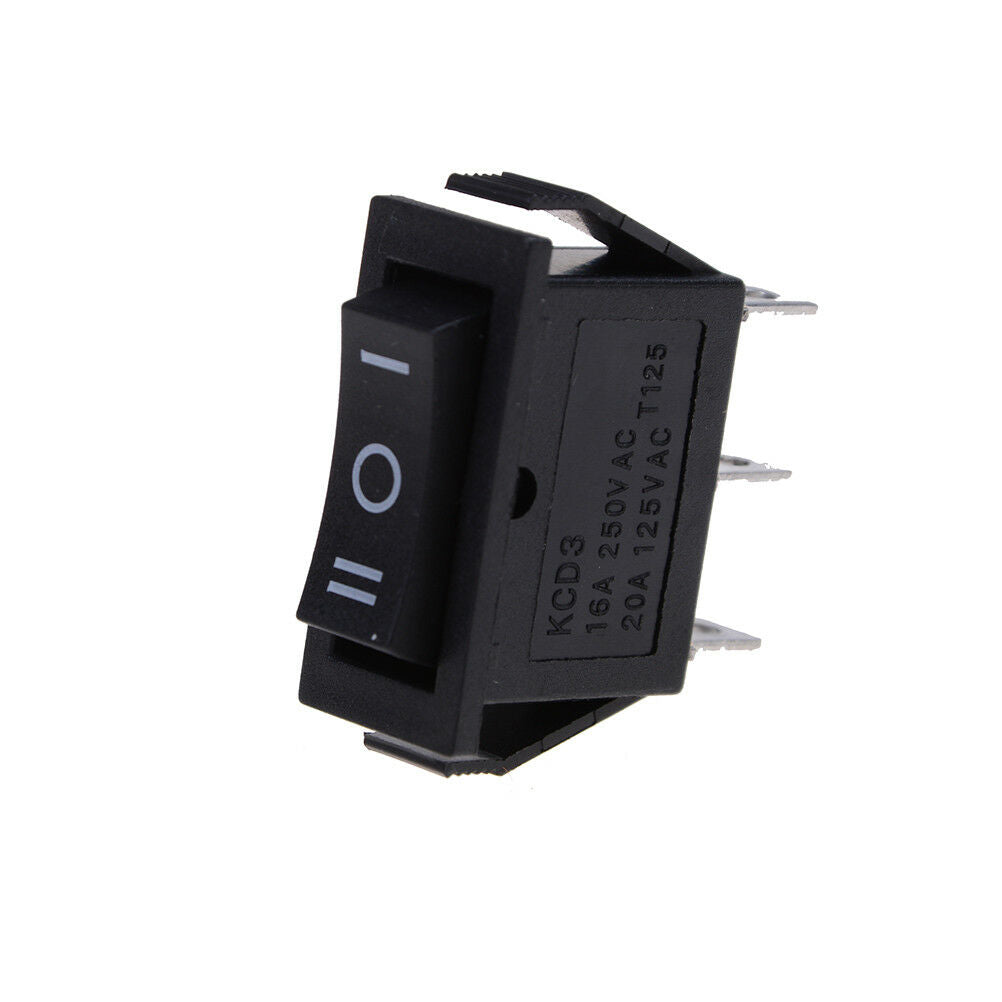 5 x AC 10A/250V 15A/125V 3 Pin SPDT ON-OFF-ON 3 Position Boat Rocker Switchã€ Tt