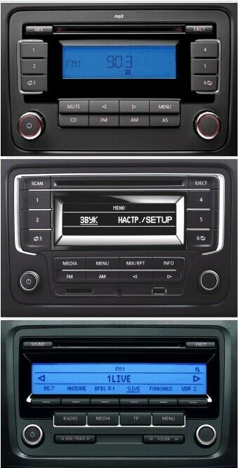 Double Din CD Radio Stereo Fitting Kit Fascia Wiring For VW Passat EOS Jetta