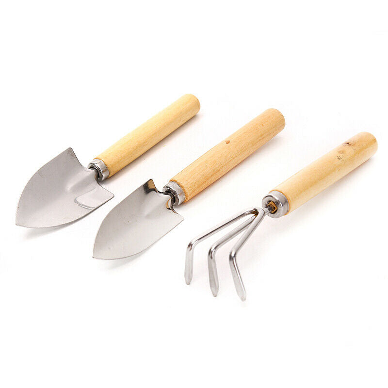 3pcs Mini Gardening Tools Succulent Shovel Spade Rake Potted Plant GadgetsA KX