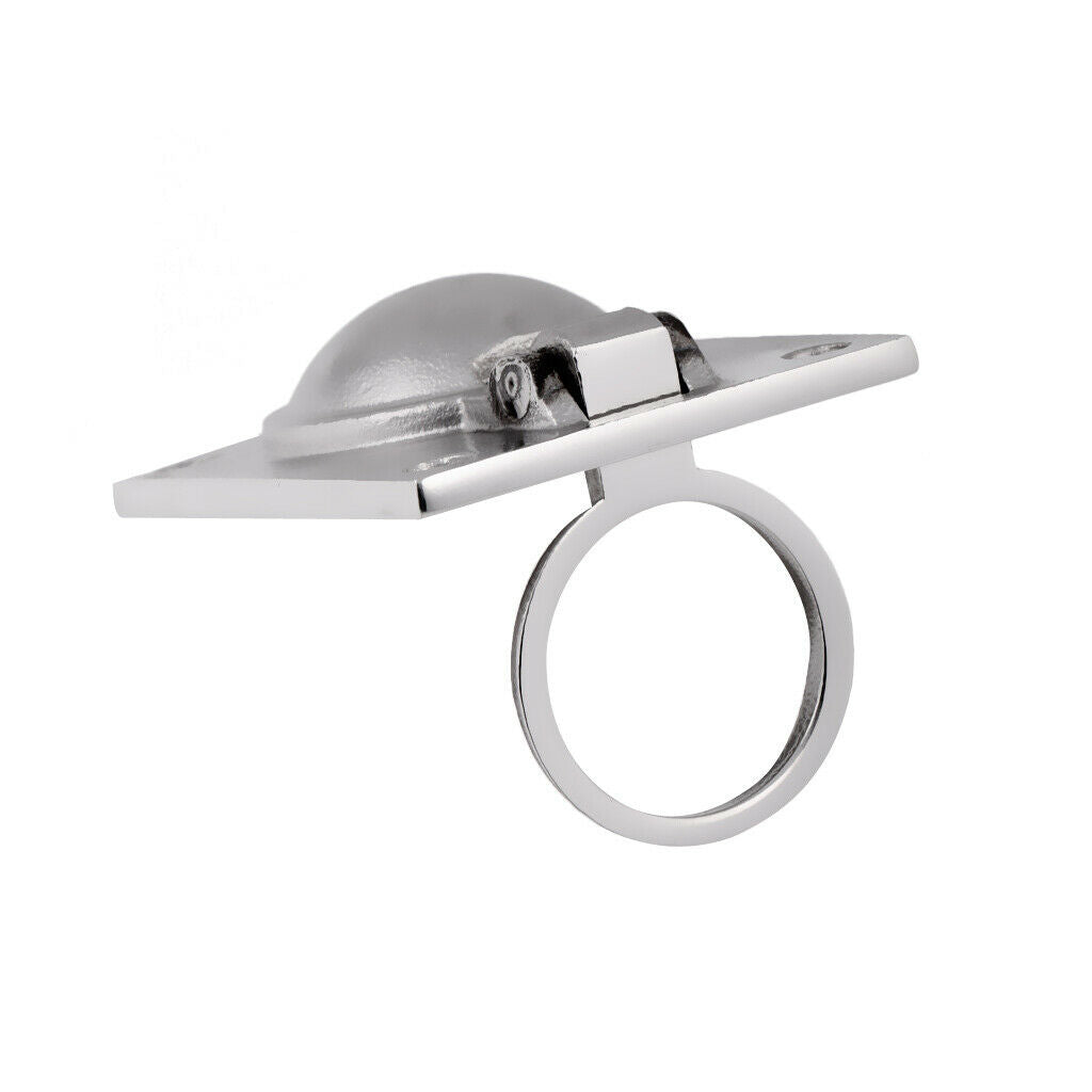 2 Pieces Boat Marine Stainless Steel Hatch Latch Flush Lift Ring Pull Handle