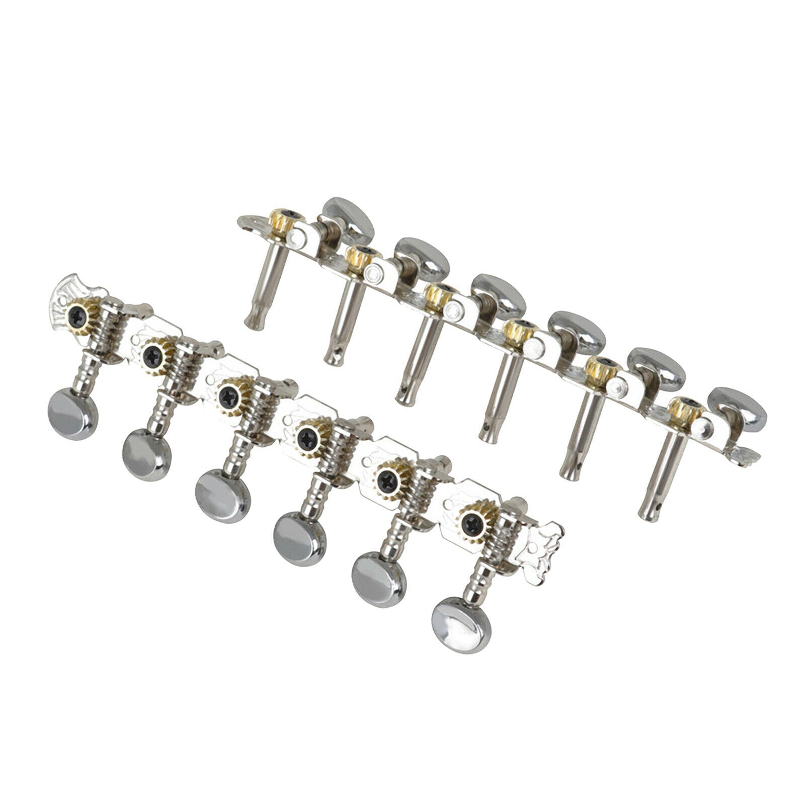 Retro Acoustic Guitar Tuning Pegs 6L 6R String Tuner Button Guitar Accs