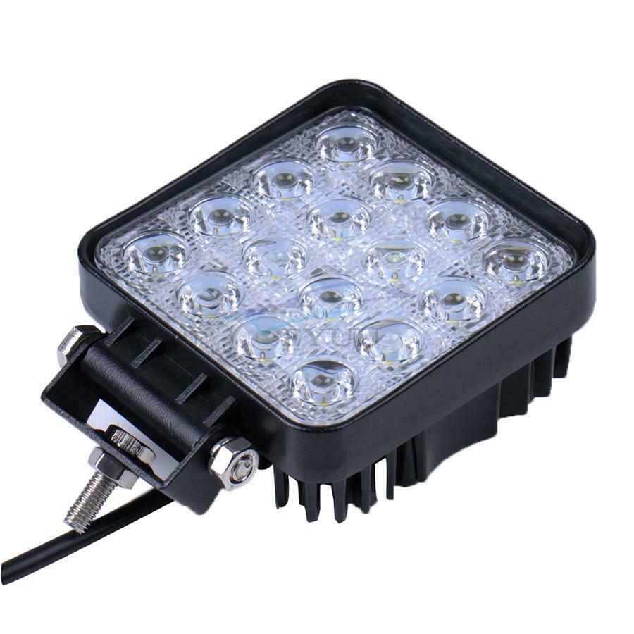 1× 48W 4" Waterproof LED Light Bar For Engineering\Off-Road\Fire\Rescue Vehicles