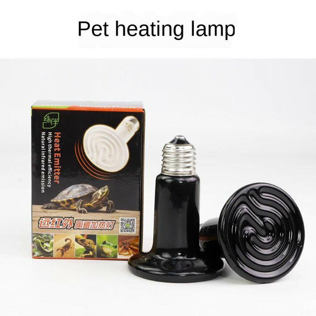 Reptile Lamp 220V Ceramic Reptile Heater Blub Fixture 25W 50W 200W 75W