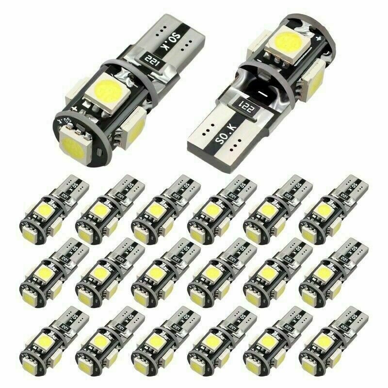 6x T10 LED Bulb Canbus Error Free White 6000K W5W 194 Car Wedge Dome Map Light !