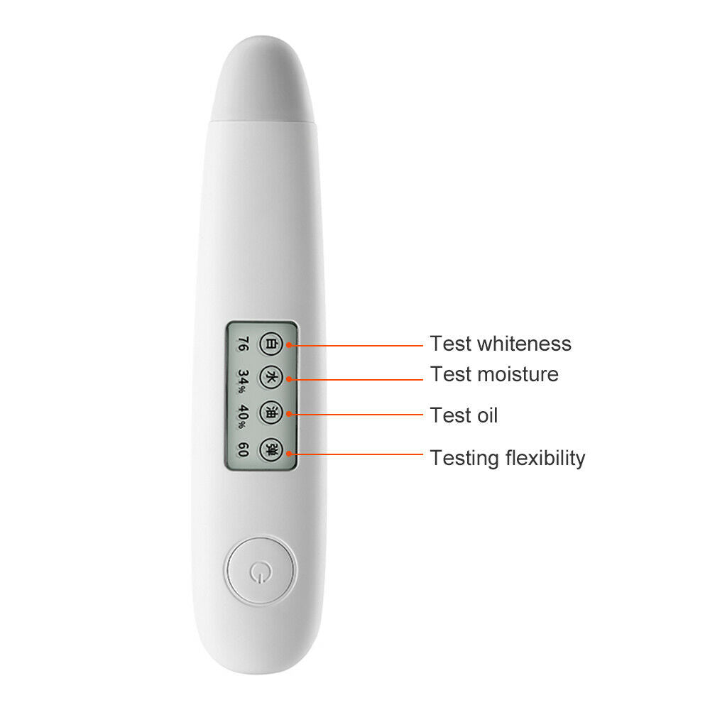 Portable Digital LCD Facial Moisture Water Oil Analyzer Tester Monitor Skin Care
