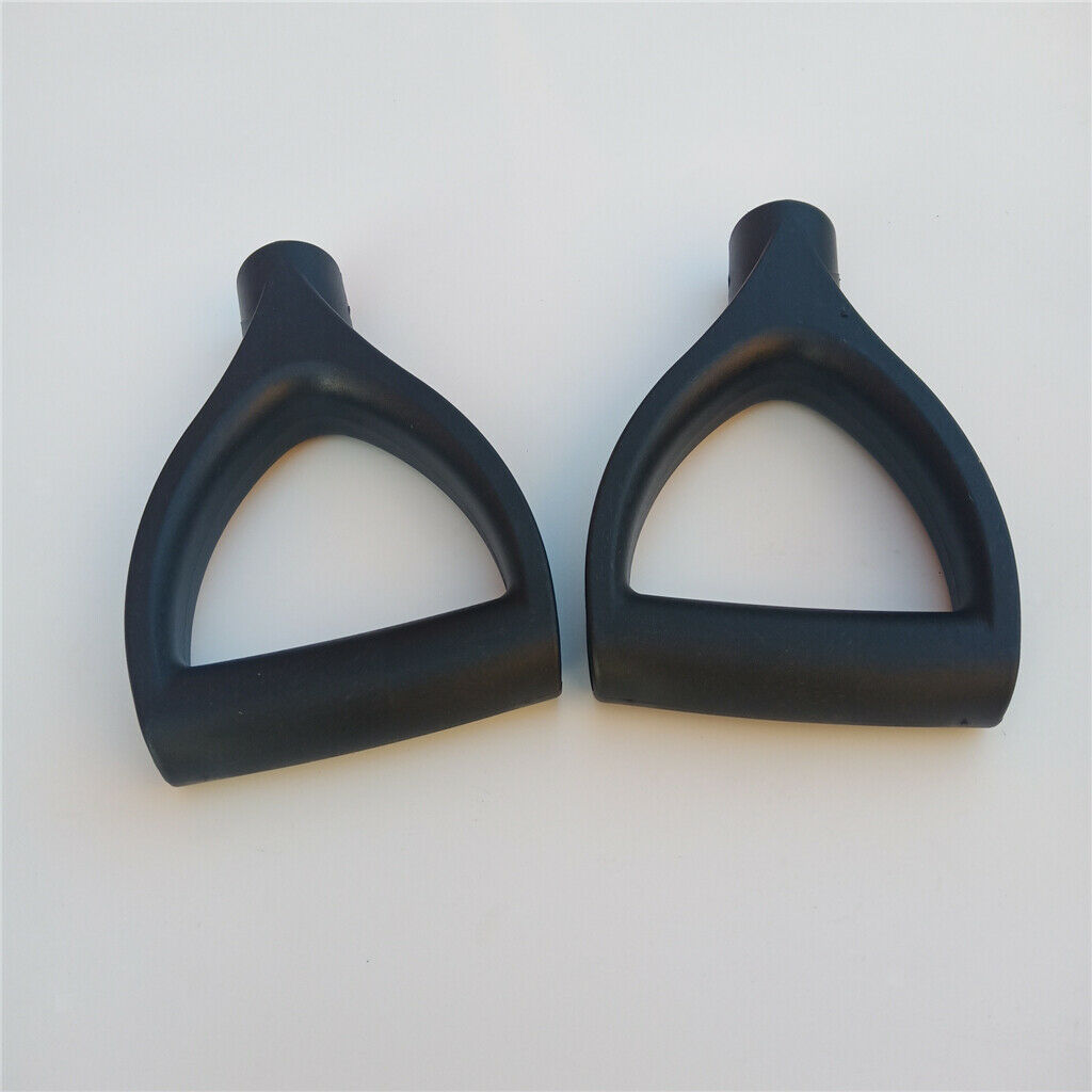 2pcs Useful Black Plastic D-Grip Handle Shovel Handle Replacement Parts