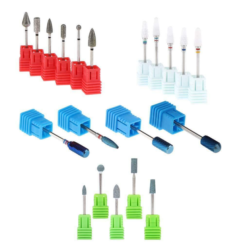20Pcs Pro Nail Drill Bits Gel Polish Grinding Heads Pedicure Manicure Tools