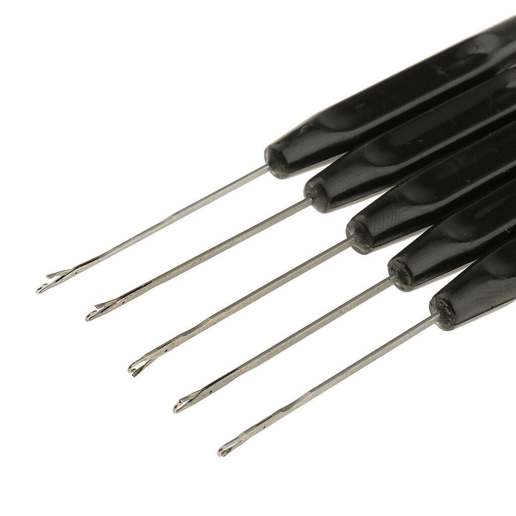10 pieces hair extension hook needles set for hair extensions micro ring