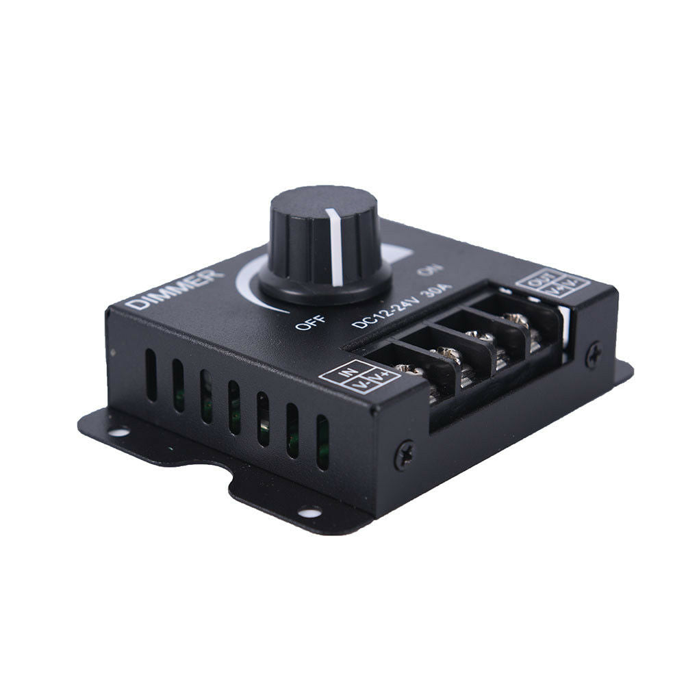 DC12v/24v 30a led switch dimmer controller for led strip single color black FADD
