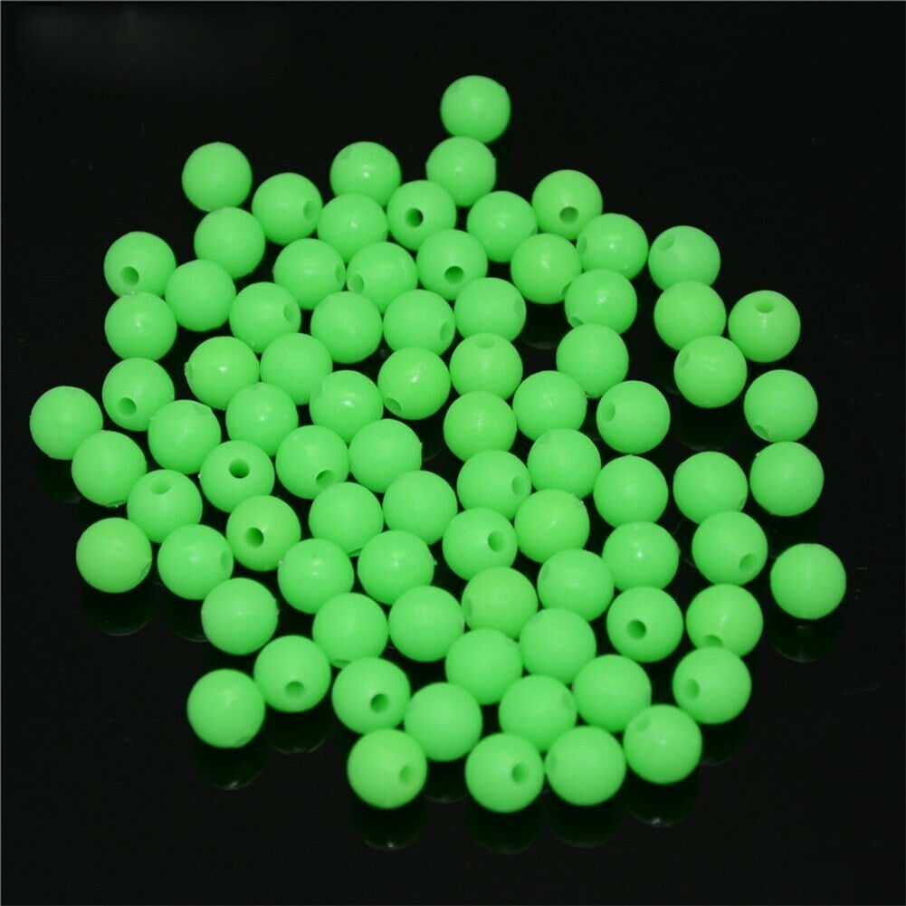 1000Pcs/Set Luminous Carp Fishing Beads Lures Glow in Dark Fishing Beads Kit