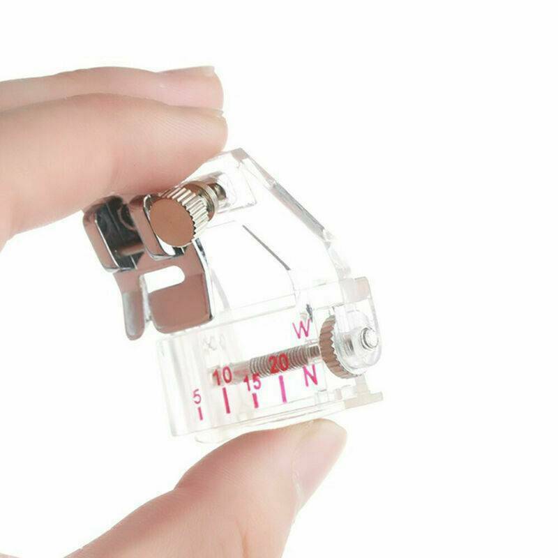 For Sewing Machine Bias Binder Presser Foot Adjustable Attaching Binding Snap-on