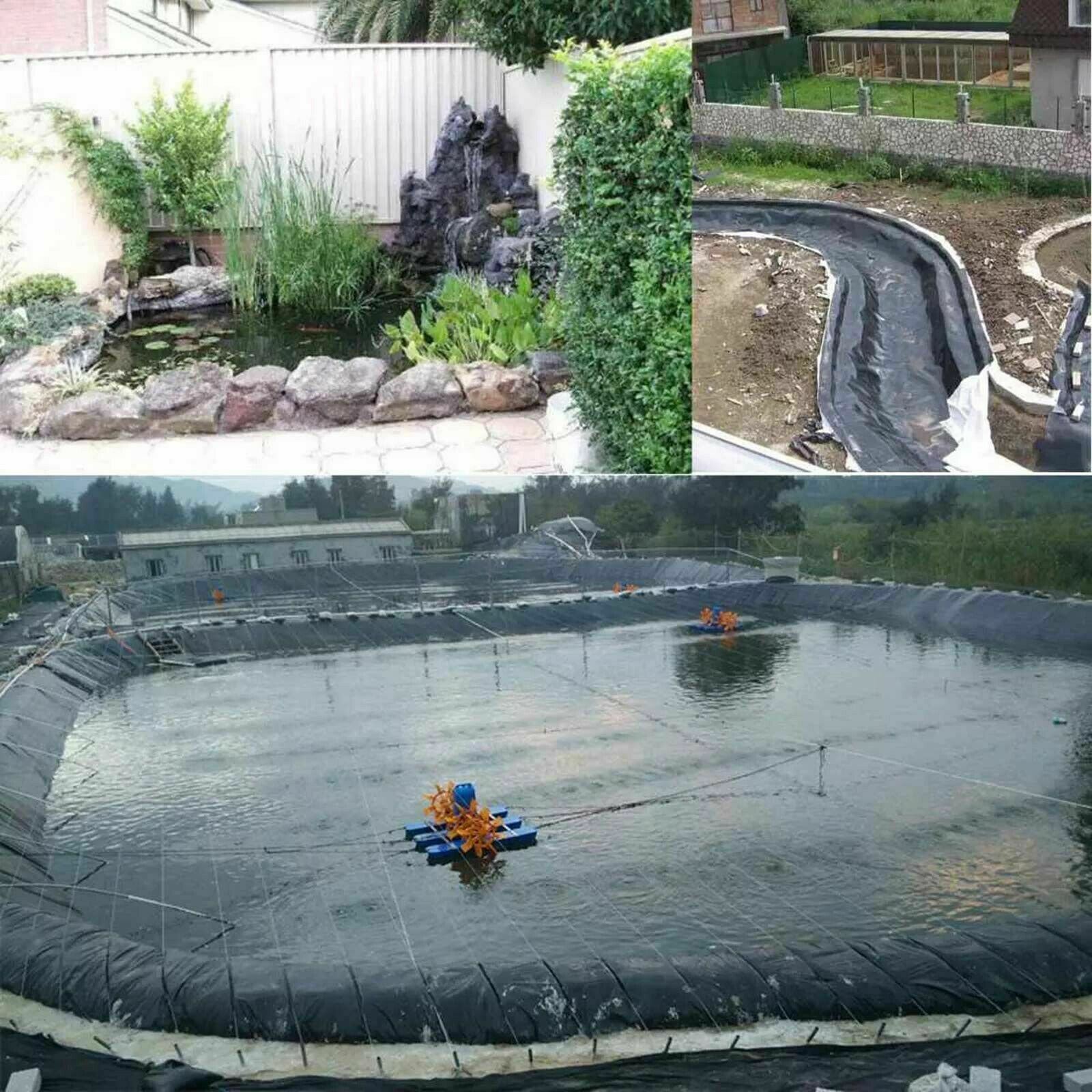 1.5X3M Heavy Duty Impervious Landscaping Garden Pool HDPE Fish Pond Liner Cover