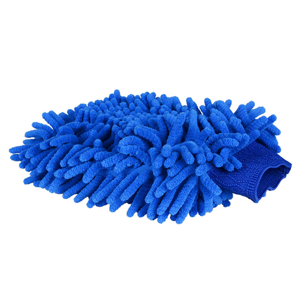 3Pcs Chenille Microfiber Car Cleaning Wash Mitt Rag Towel Cloth Duster