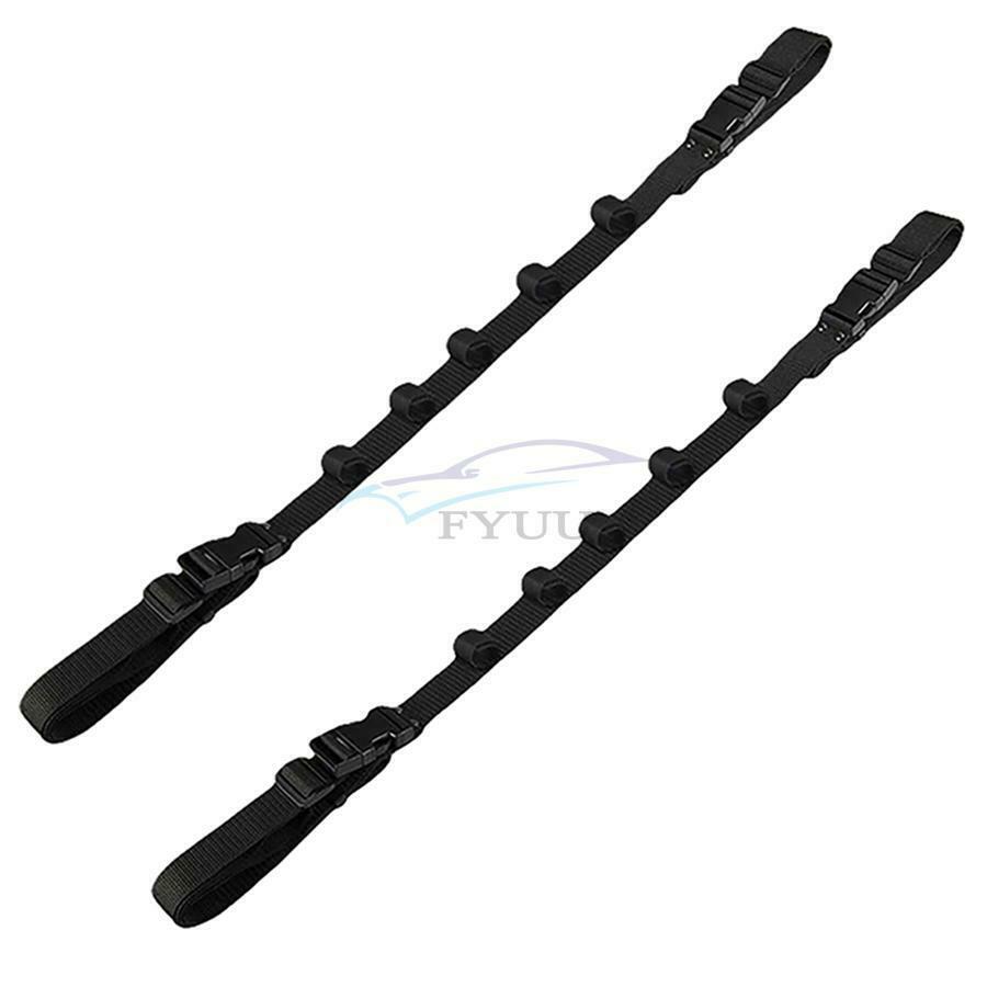 1 Set/ 2PCS 78-120CM Car SUV Truck Nylon Fishing Rod Fixing Belt Adjustable