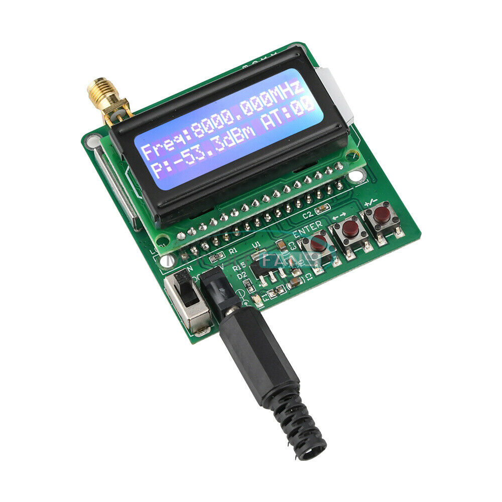 1M-8G RF Power Meter -60 to -5dBm LED Digital Display Signal Strength module