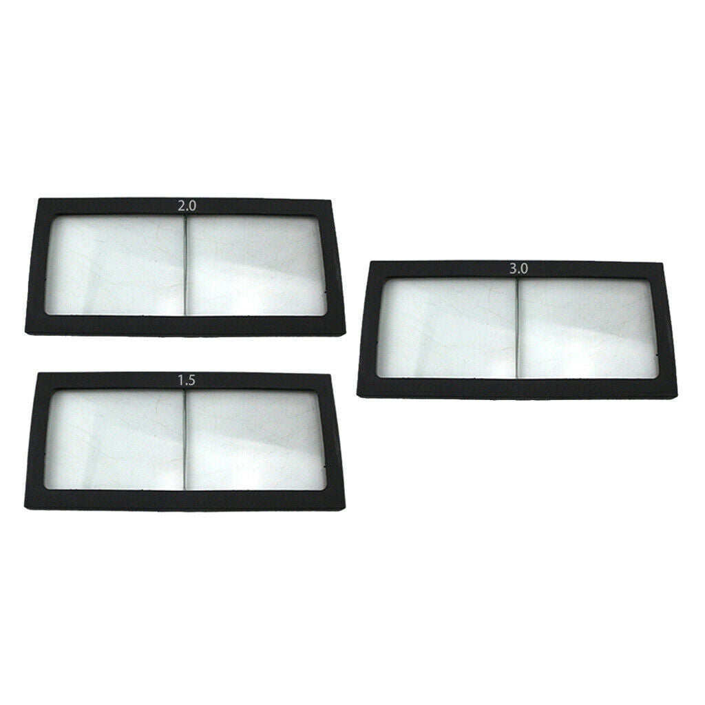 3Pcs 1.5/2.0/3.0 Diopter Welding Magnifier Lens, Cheater Lens Welder Helmets