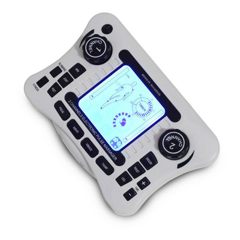 Dual Channel Output Pain Relief Electrical Nerve Muscle Body Stimulator Sport