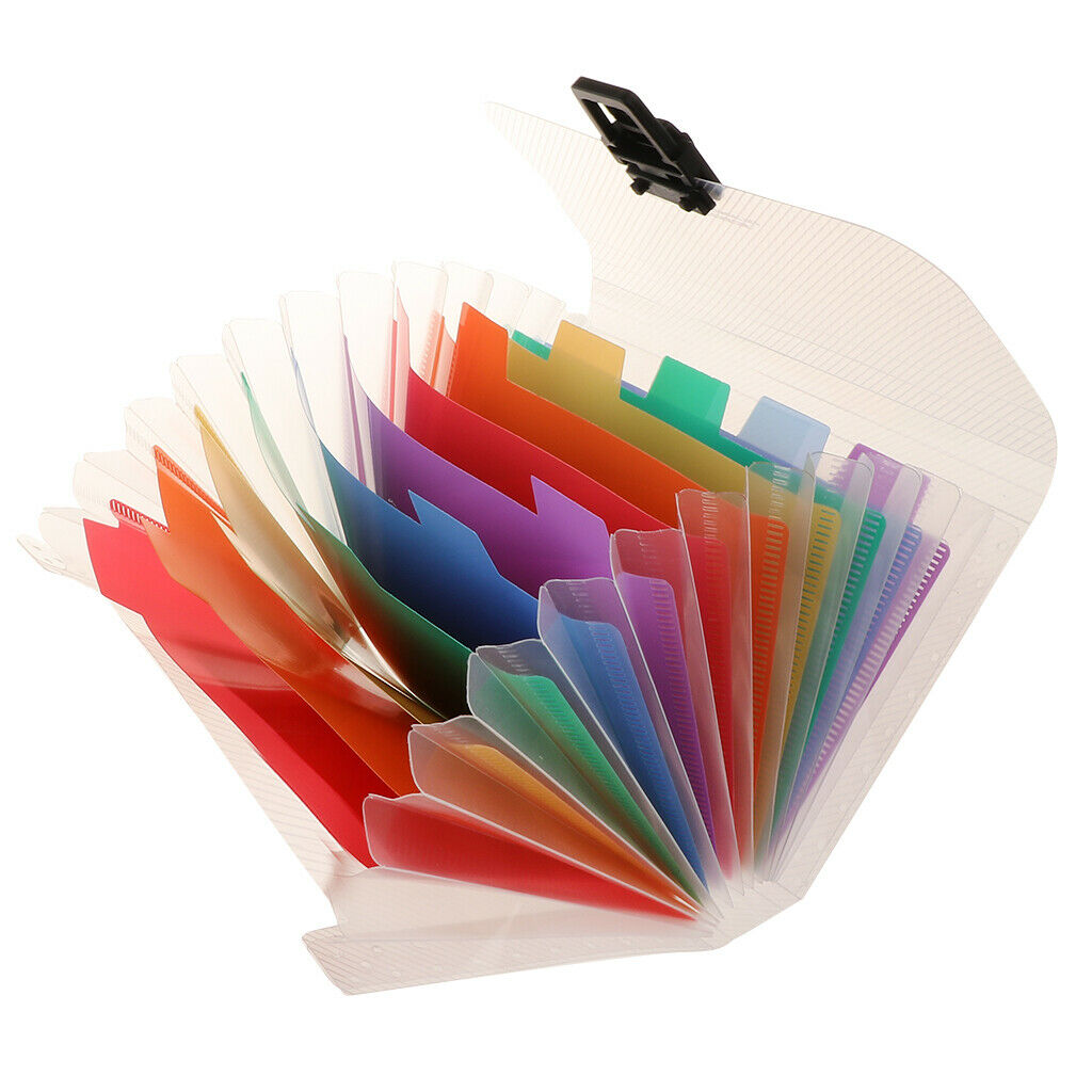 Mini A6 13 Pockets Expanding File Folder Travel Receipts Organizer