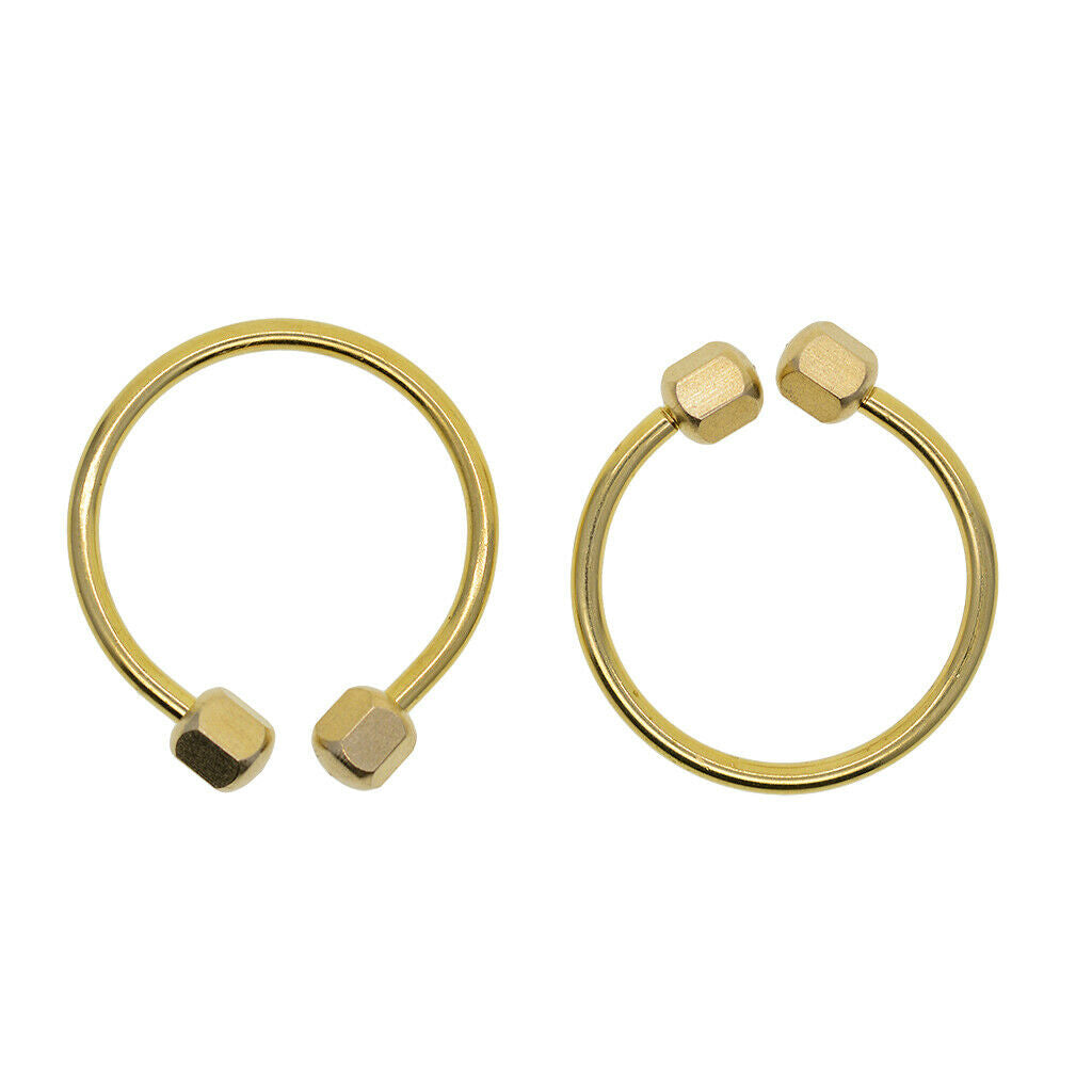 Brass Keychain Ring Key Keyring Circle Quick Link Snap Hook Carabiner Connector