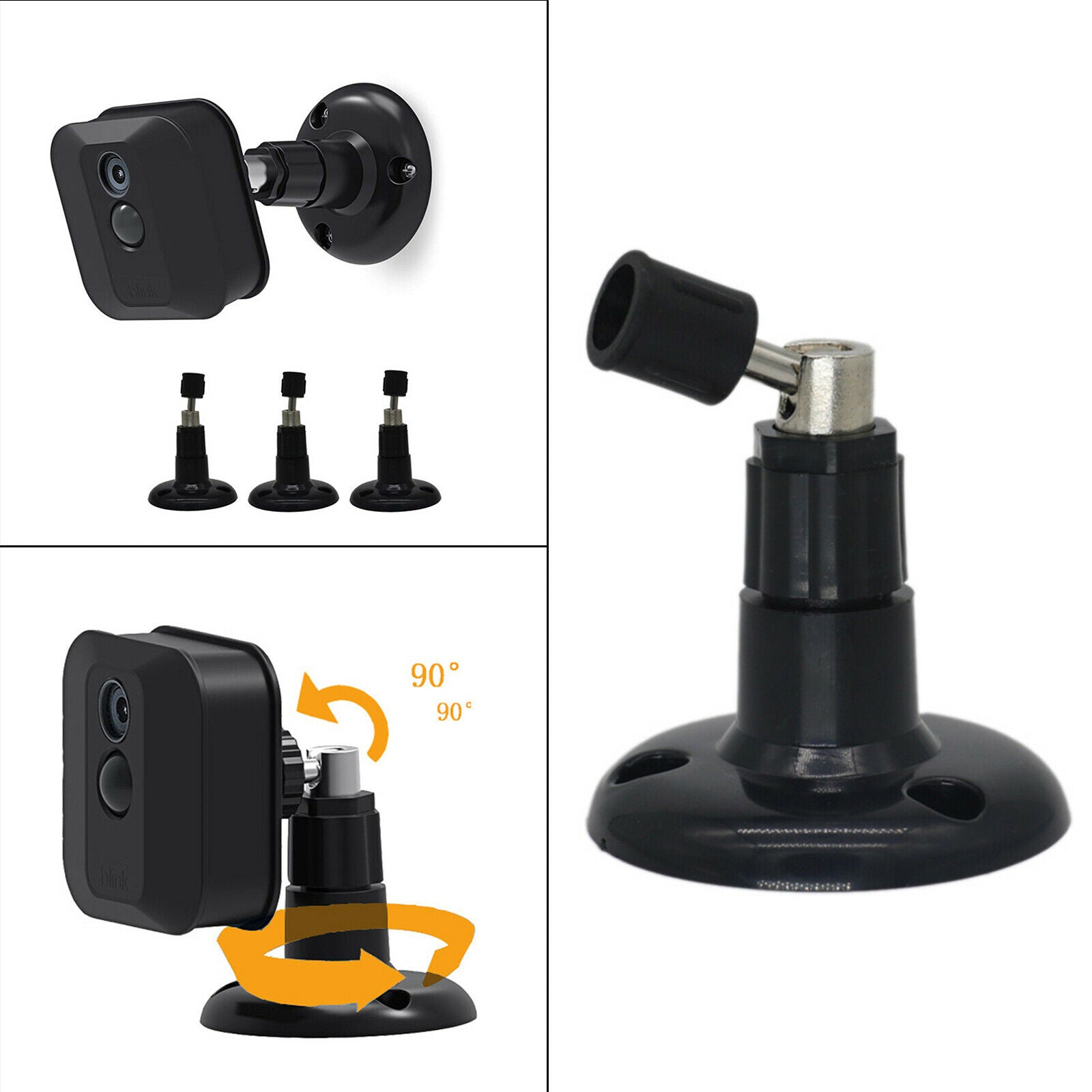 Camera Wall Ceiling Bracket 360° Adjustable for Outdoors Weather Proof
