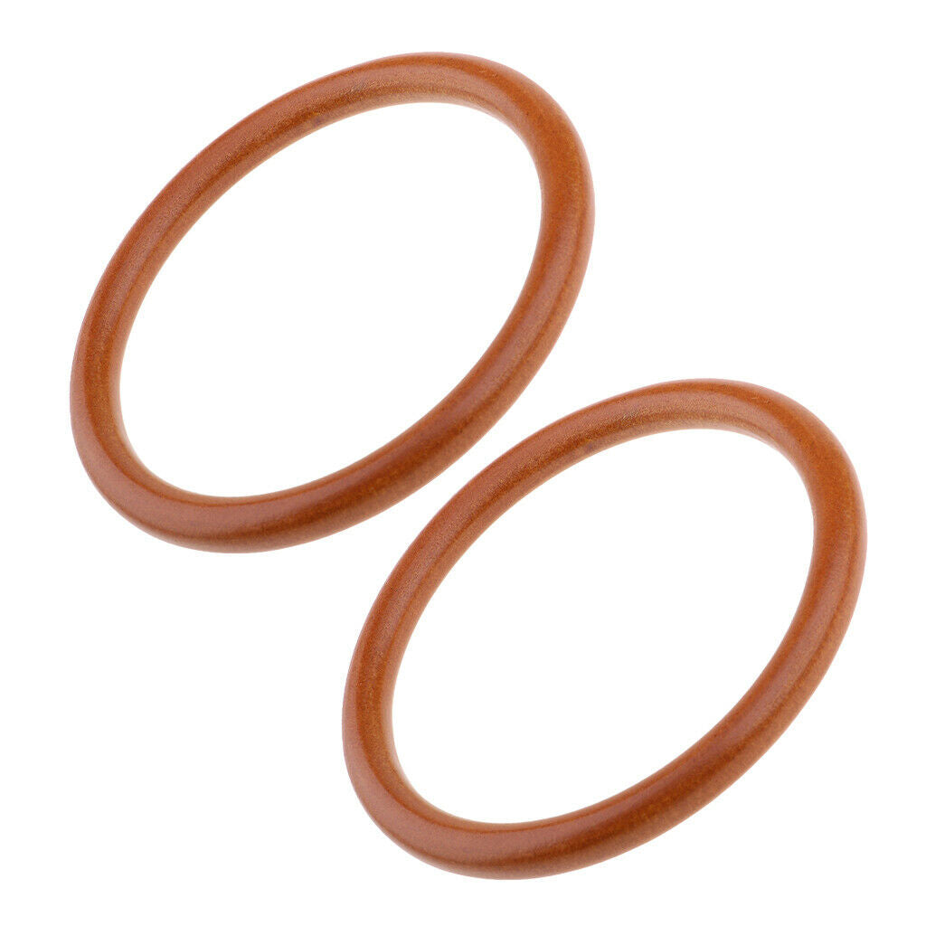 2x Round Wood Bag Handle for DIY Handbag Tote Purse Frame Holder Bag Making