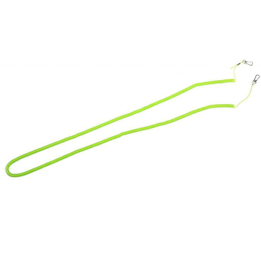 Fishing Coiled Lanyard Safety Rope Wire Steel Inside Attached with 20m