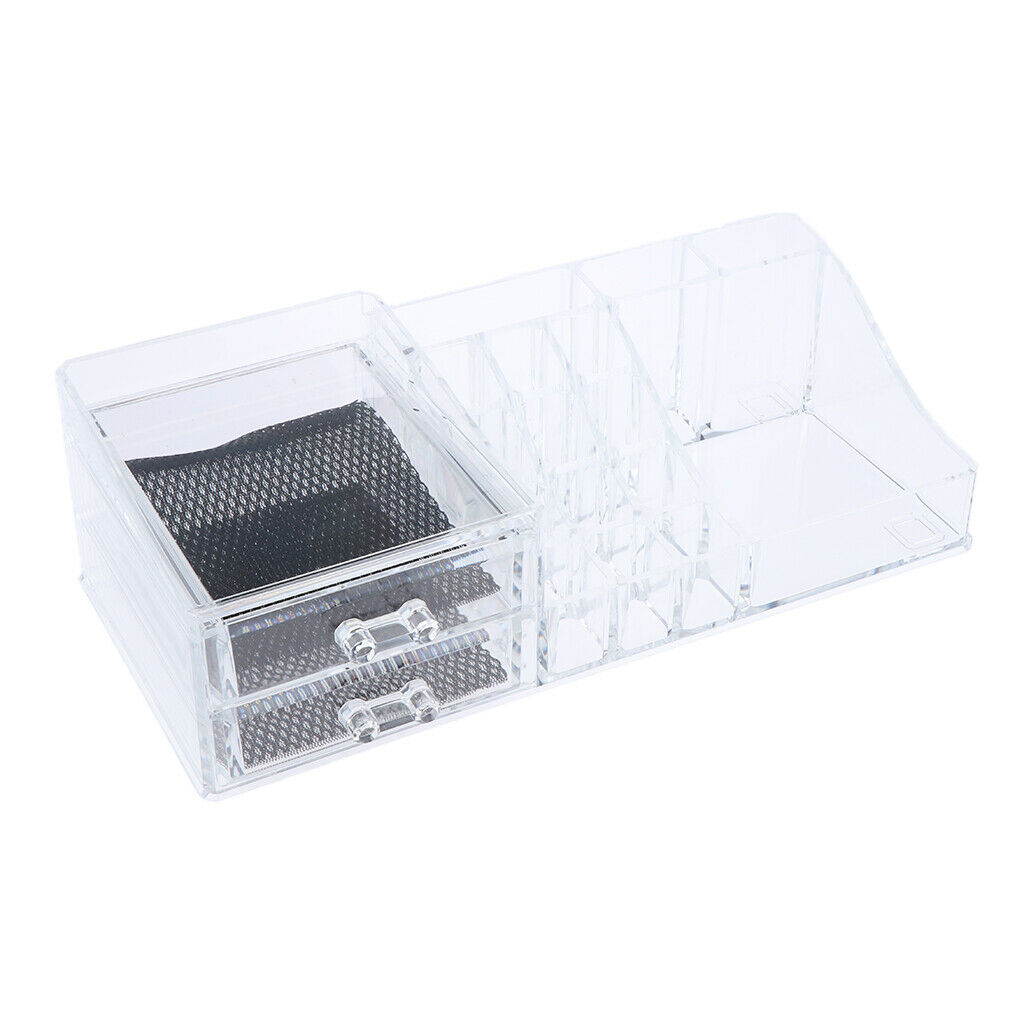 Acrylic Makeup Organizer Cosmetics Container Drawers Lipsticks Display Stand