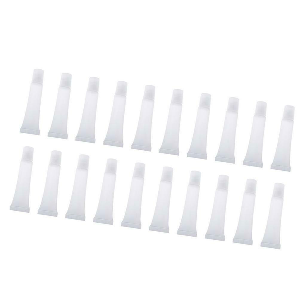 Pack of 20 8g Plastic Lip Gloss Tubes Portable Bottles Vials Containers