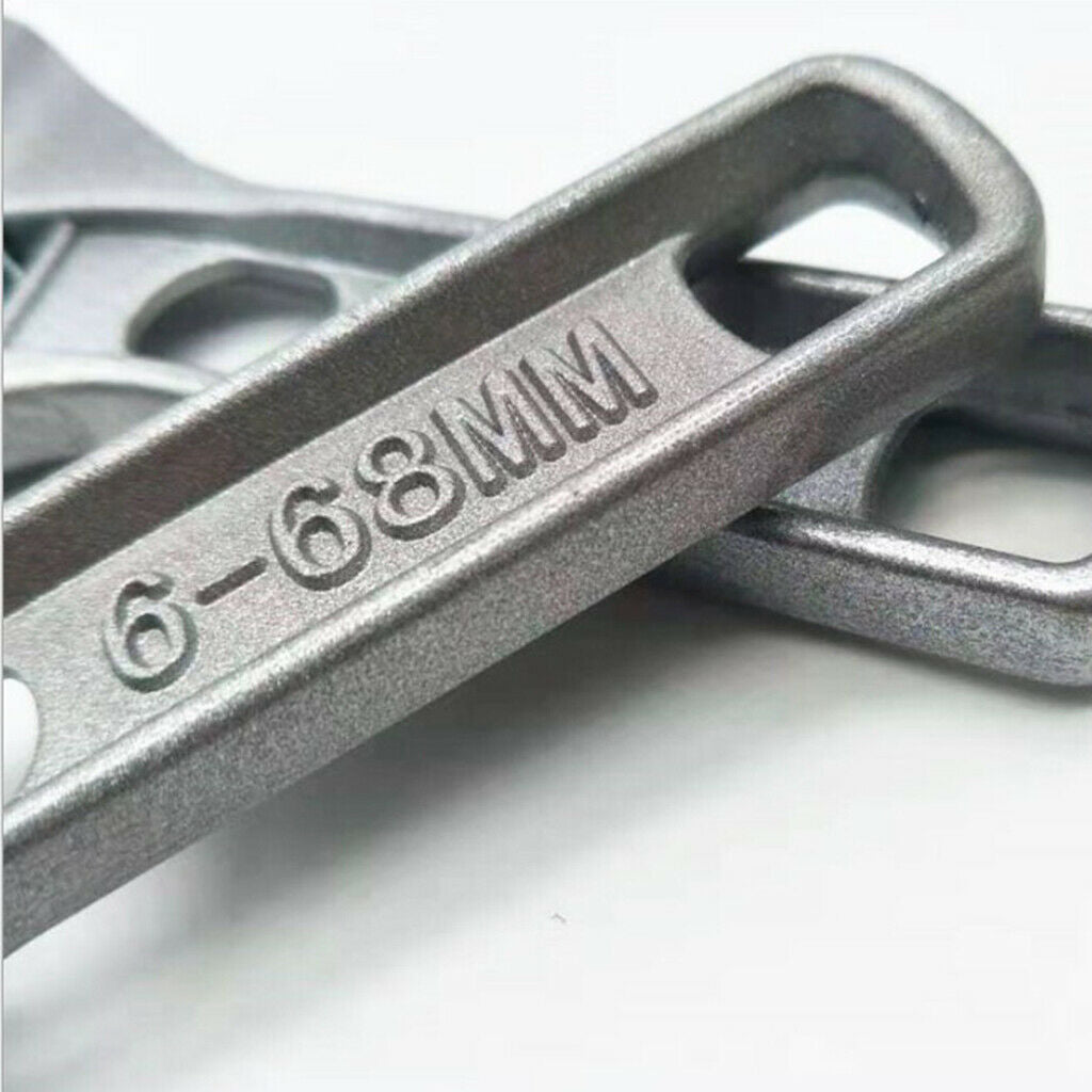 2x Multi-function Bathroom Wrench Spanner Useful Adjustable Anti-rust 6-68mm