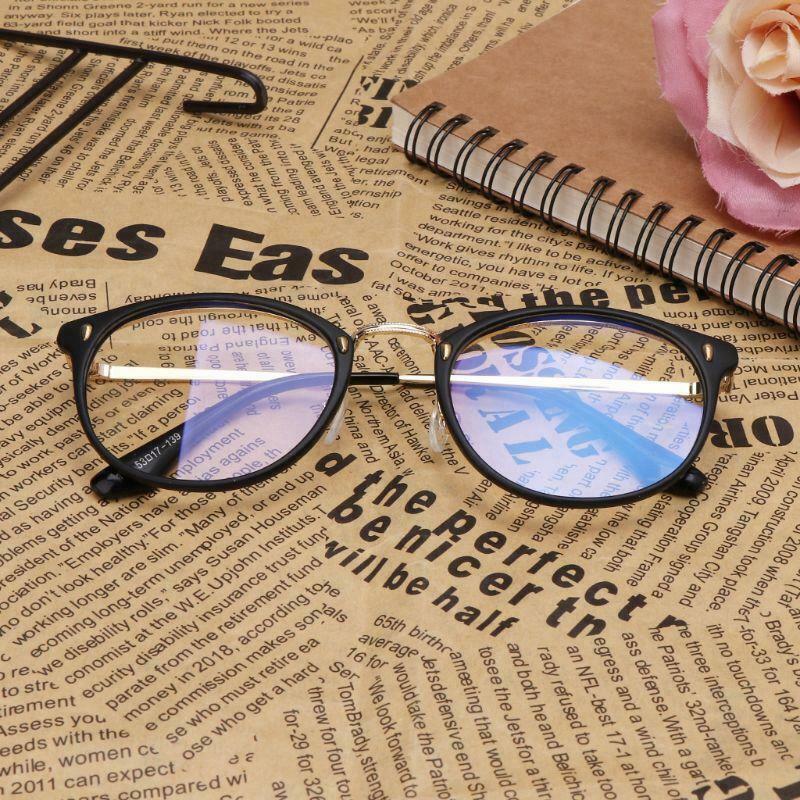 Retro Men Women Clear Lens Eyeglass Optical Computer Glasses Blue Light Blocking