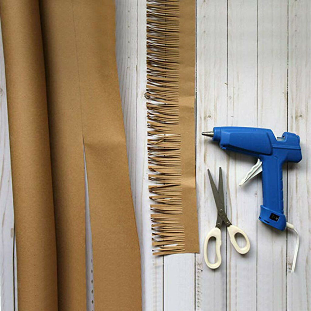 Brown Kraft Wrapping Paper Roll, Recyclable Craft Construction and Packing Paper