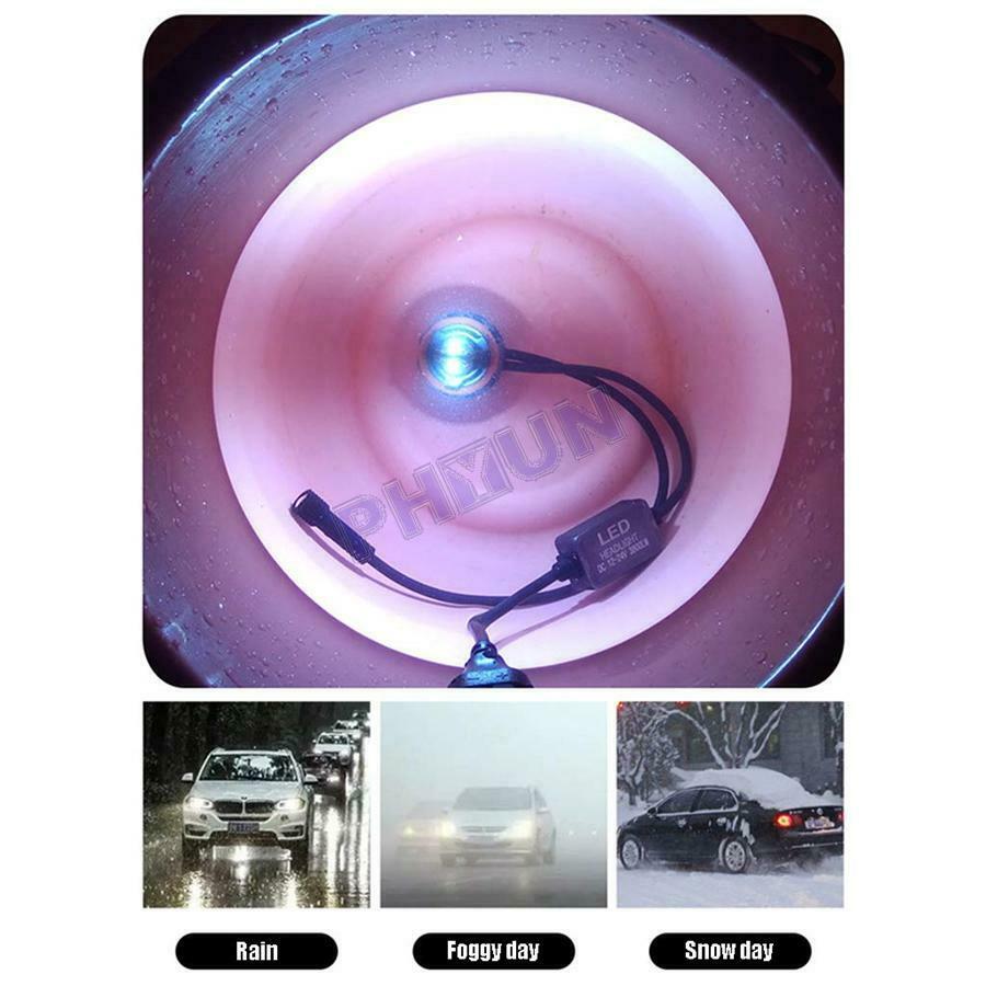 2x H8 H9 H11 Car LED Headlight Bulb Lamp Kit Phone APP Bluetooth Control 72W
