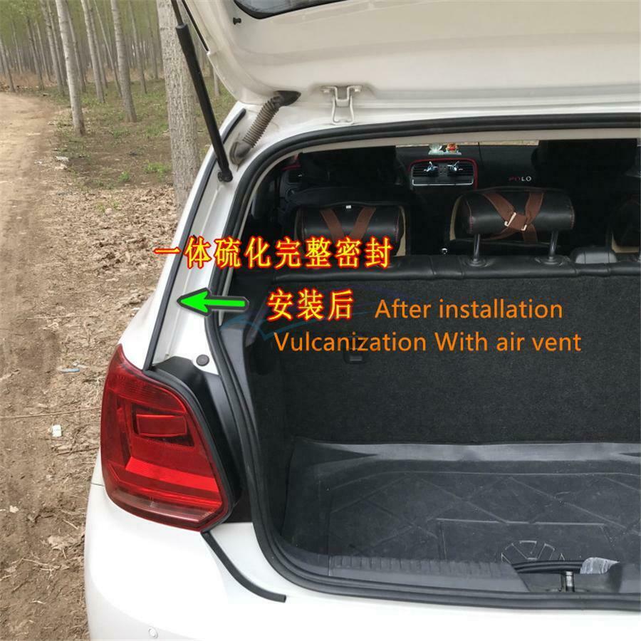 1 Pair Size 10 x 10mm Automotive Waterproof Dust-proof Rubber Trunk Seal Strip