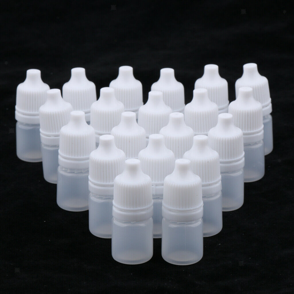 20 Pcs Mini Refillable Empty Eye Drops Make Up Cosmetic